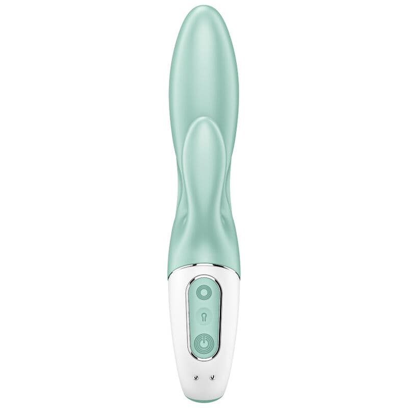 SATISFYER - AIR PUMP BUNNY 5+ INFLATABLE RABBIT VIBRATOR APP GREEN thumb 2