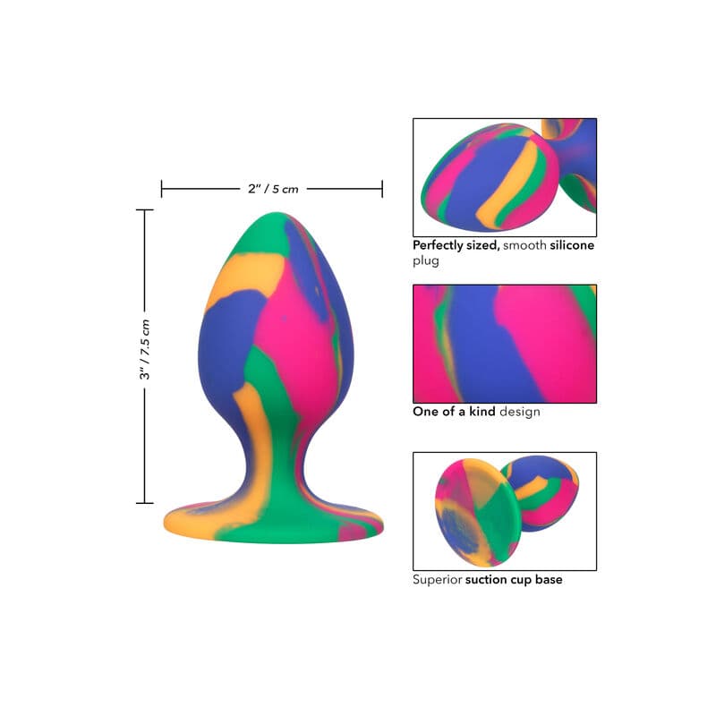 CALEXOTICS - CHEEKY MEDIUM TIE-DYE PLUG ANAL thumb 3