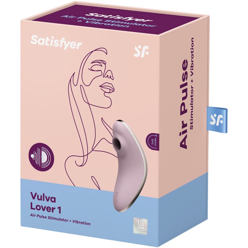 SATISFYER - VULVA LOVER 1 AIR PULSE STIMULATOR & VIBRATOR VIOLET thumb 4
