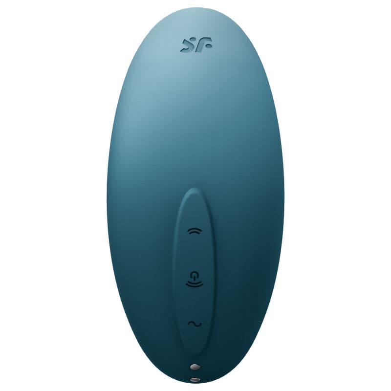 SATISFYER - VULVA LOVER 2 AIR PULSE STIMULATOR & VIBRATOR BLUE thumb 3