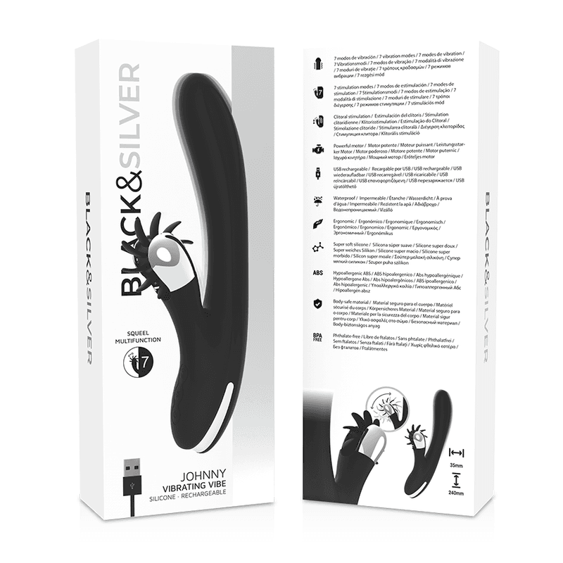 BLACK&SILVER - BUNNY JOHNNY VIBRATING VIBE thumb 8