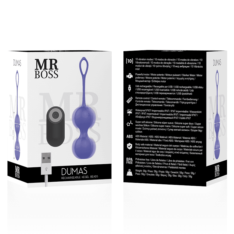 MR BOSS - DUMAS VIBRATING KEGEL BEADS REMOTE CONTROL thumb 3