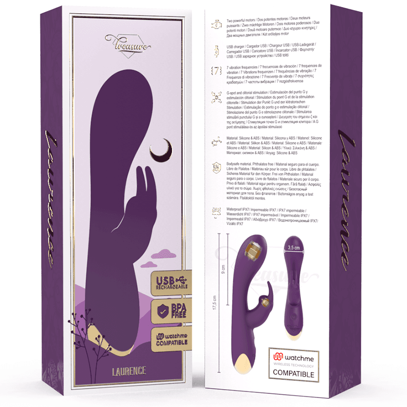TREASURE - LAURENCE RABBIT VIBRATOR + WATCHME REMOTE CONTROL thumb 3
