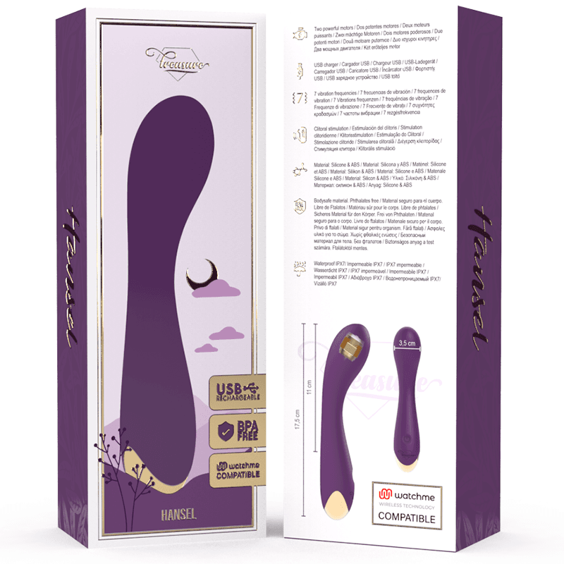 TREASURE - HANSEL G-SPOT VIBRATOR + WATCHME REMOTE CONTROL thumb 2