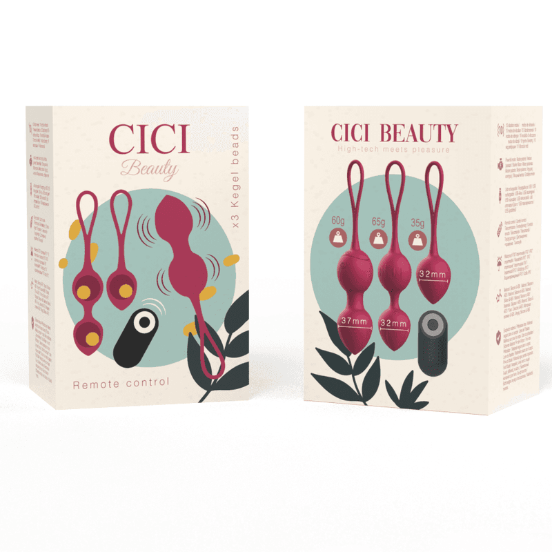 CICI BEAUTY - PREMIUM SILICONE 3 VIBRATING KEGEL BEADS REMOTE CONTROL thumb 5
