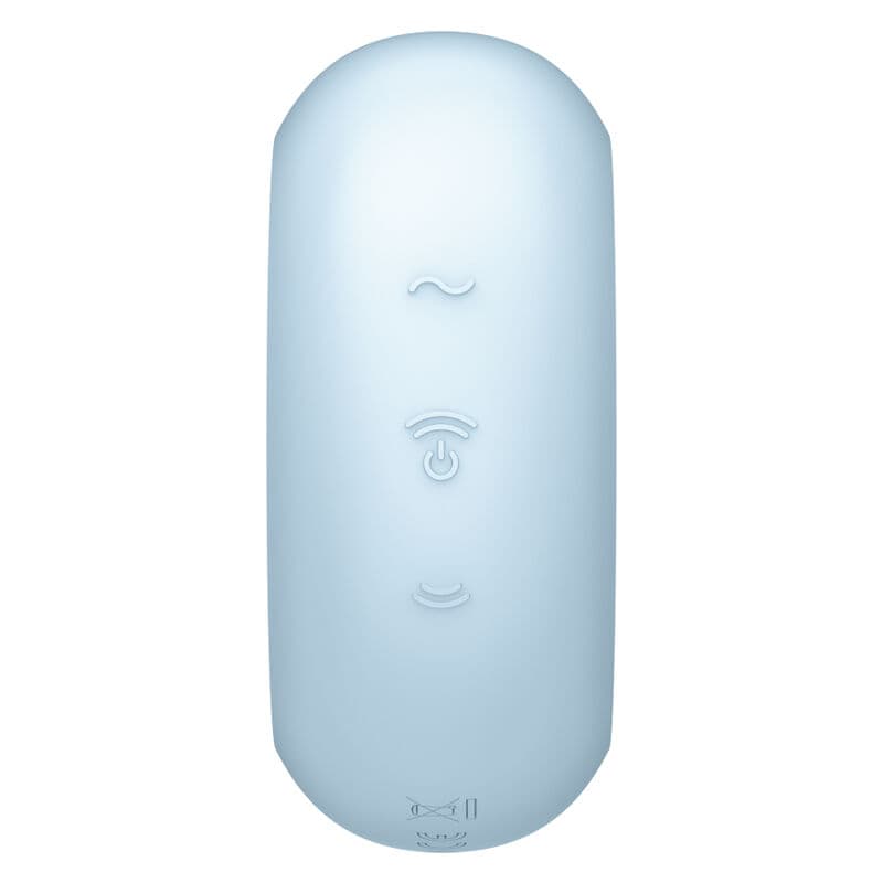 SATISFYER - PRO TO GO 3 DOUBLE AIR PULSE STIMULATOR & VIBRATOR BLUE thumb 4