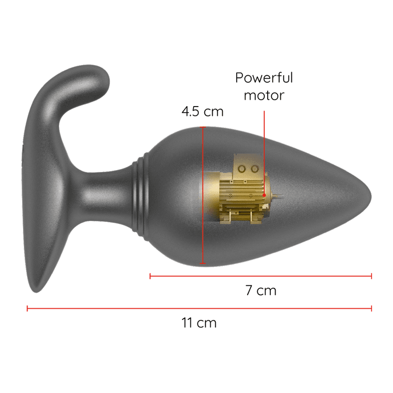 ONINDER - RIO VIBRATING ANAL PLUG BLACK - FREE APP thumb 3
