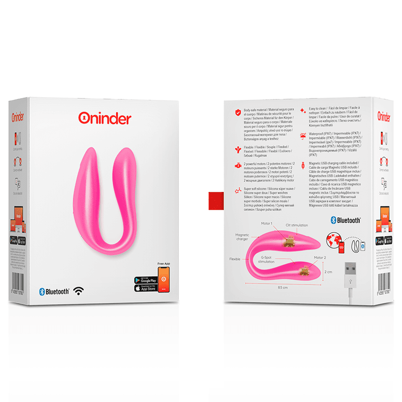 ONINDER - LISBOA PINK G-POINT & CLITORIS STIMULATOR - FREE PINK APP thumb 6
