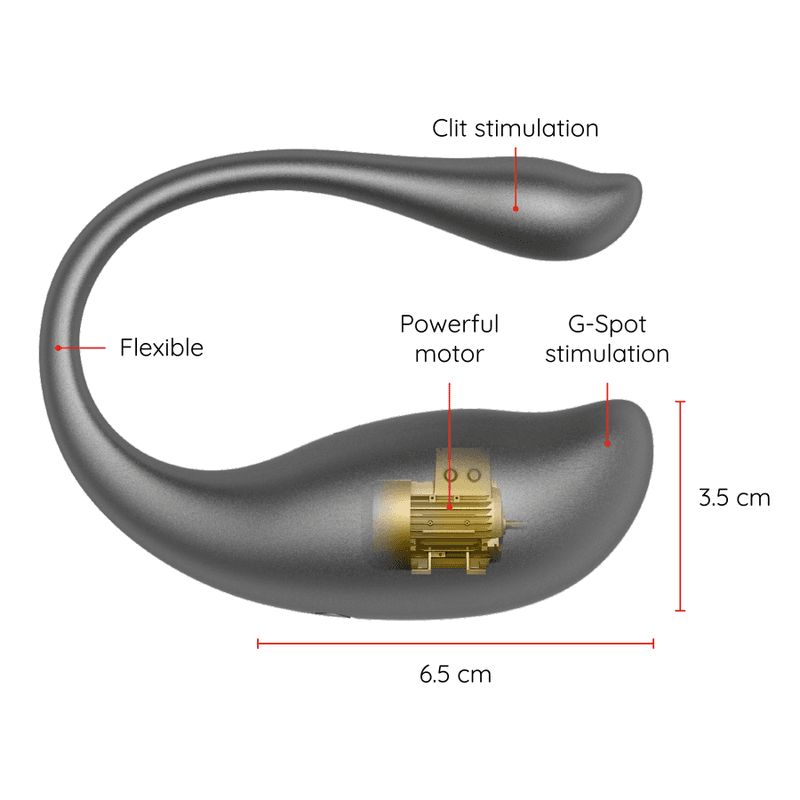 ONINDER - NAIROBI VIBRATING EGG BLACK - FREE APP thumb 3