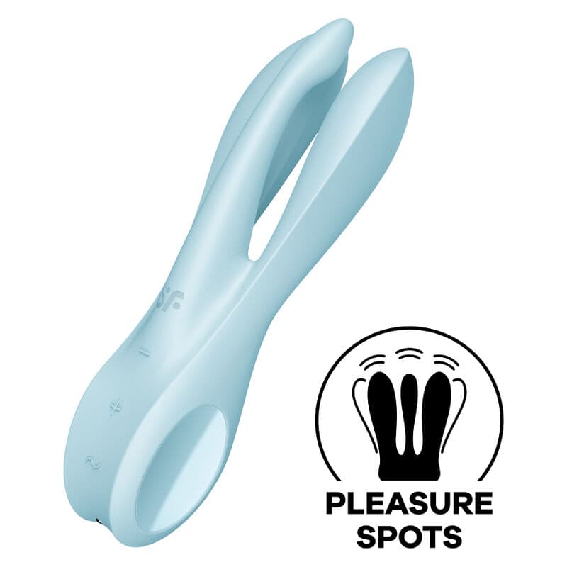SATISFYER - THREESOME 1 VIBRATOR BLUE thumb 2