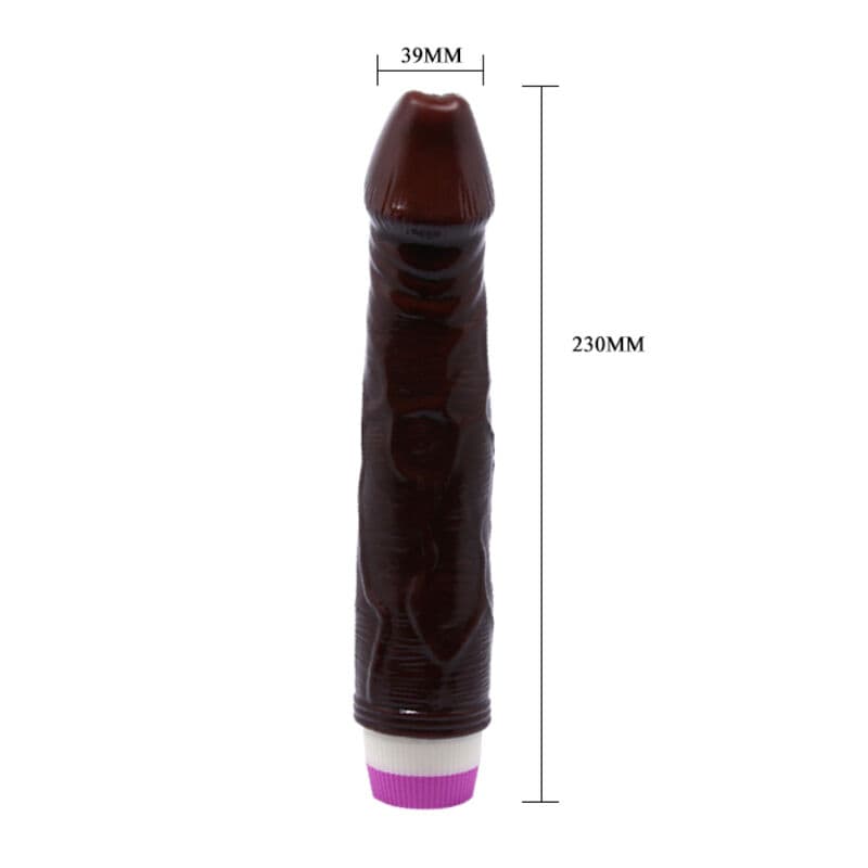 BAILE - WAVES OF PLEASURE VIBRATOR 23 CM BROWN thumb 3