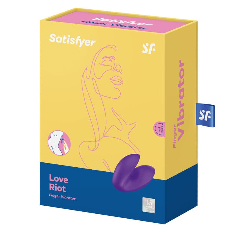 SATISFYER - LOVE RIOT FINGER VIBRATOR PURPLE thumb 4