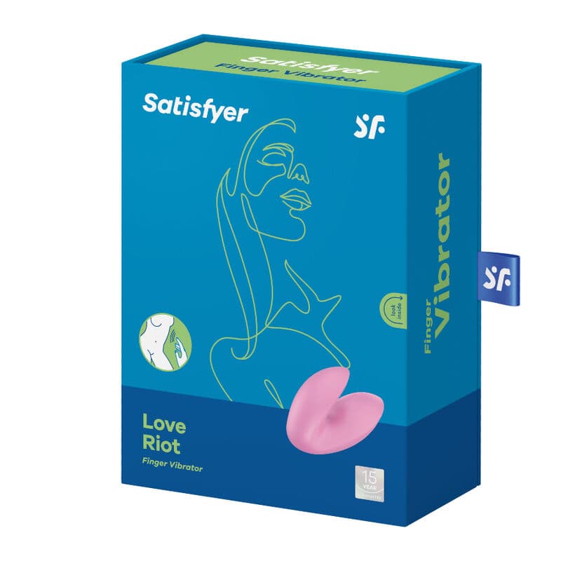 SATISFYER - LOVE RIOT FINGER VIBRATOR PINK thumb 4