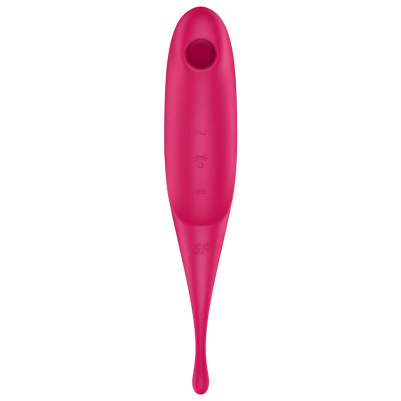 SATISFYER - TWIRLING PRO AIR PULSE STIMULATOR & VIBRATOR RED thumb 2