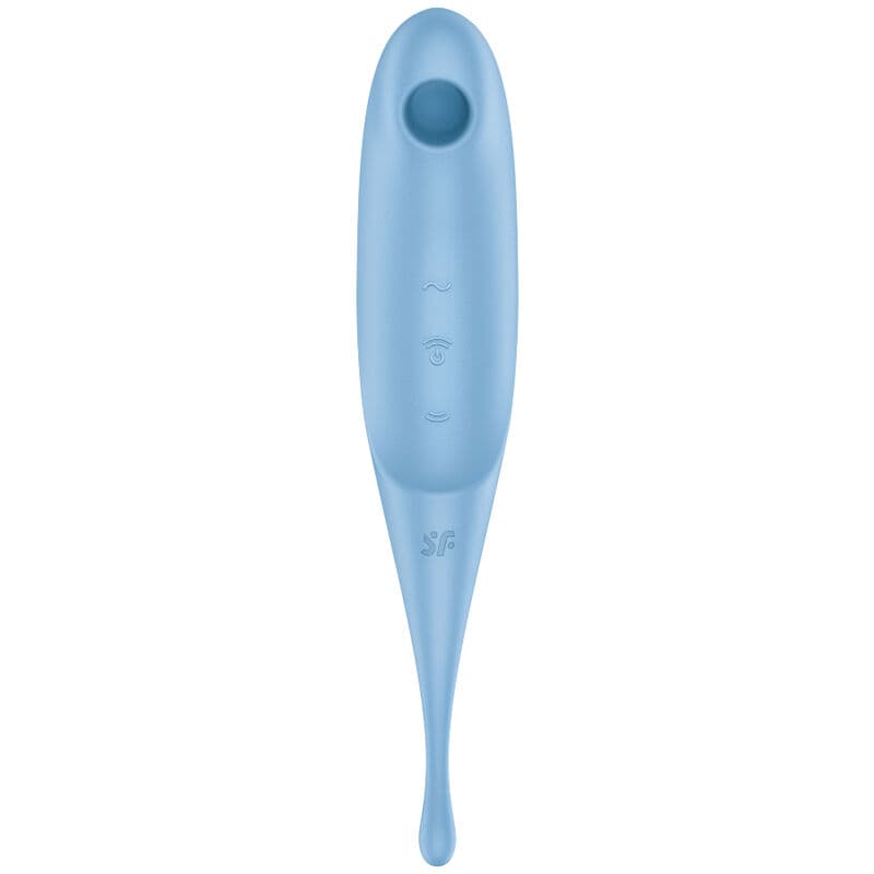 SATISFYER - TWIRLING PRO AIR PULSE STIMULATOR & VIBRATOR BLUE thumb 2