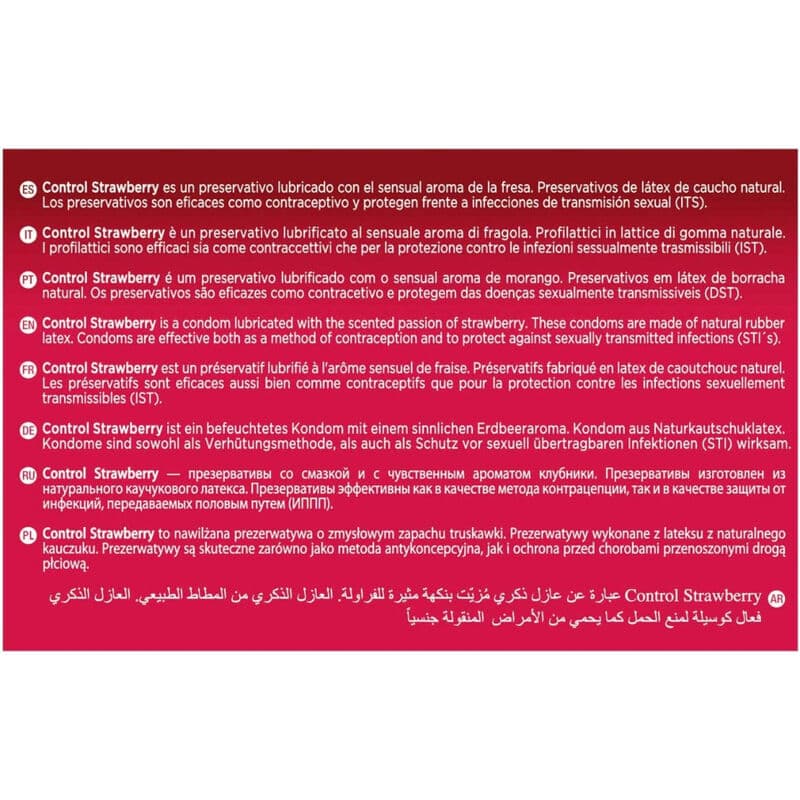 CONTROL - ADAPTA STRAWBERRY CONDOMS 144 UNITS thumb 2