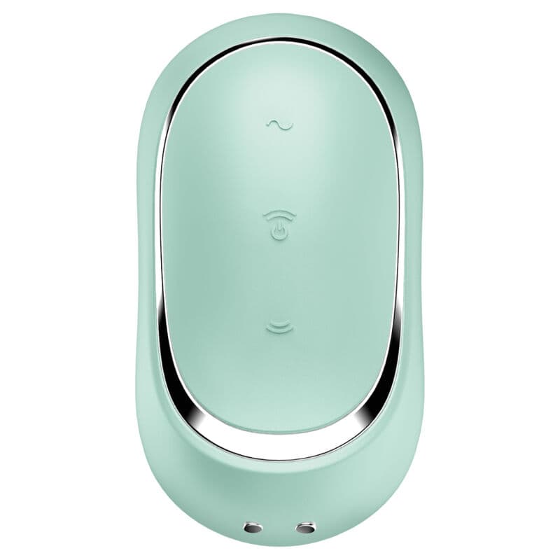 SATISFYER - PRO TO GO 2 DOUBLE AIR PULSE STIMULATOR & VIBRATOR GREEN thumb 4