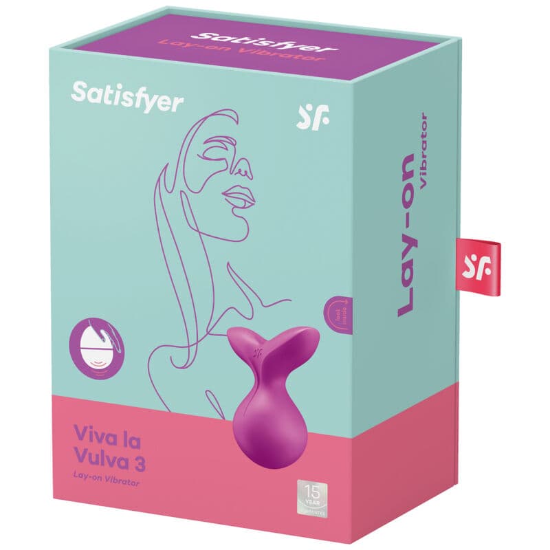 SATISFYER - VIVA LA VULVA 3 LAY-ON VIBRATOR VIOLET thumb 4