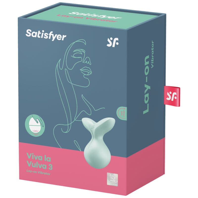 SATISFYER - VIVA LA VULVA 3 LAY-ON VIBRATOR GREEN thumb 4
