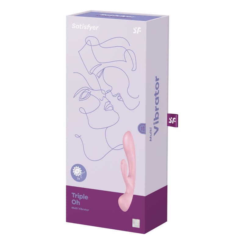 SATISFYER - TRIPLE OH HYBRID VIBRATION PINK thumb 4
