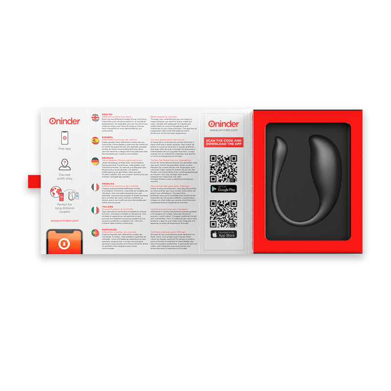 ONINDER - NAIROBI VIBRATING EGG BLACK - FREE APP thumb 5