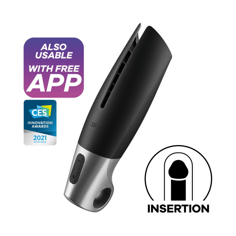 SATISFYER - POWER MASTURBATOR BLACK
