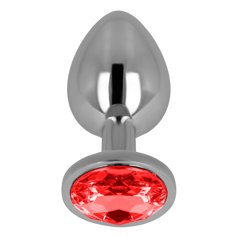 OHMAMA - ANAL PLUG WITH RED CRYSTAL 8 CM thumb 2