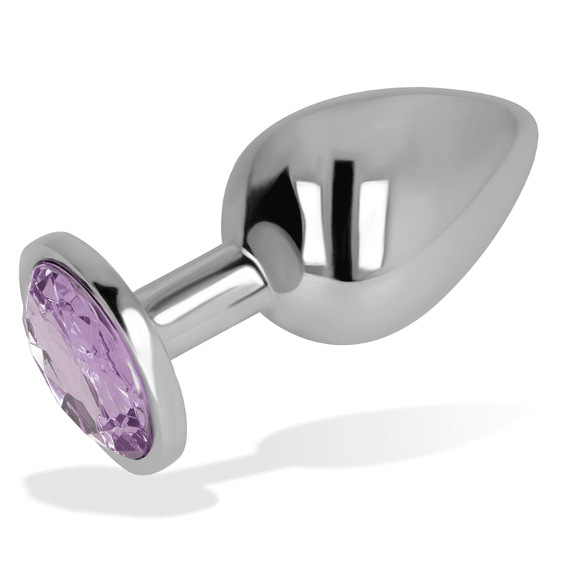 OHMAMA - ANAL PLUG WITH VIOLET CRYSTAL 8 CM thumb 3