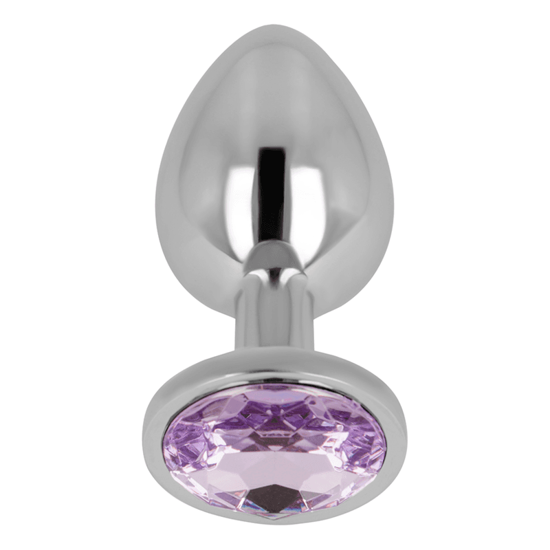 OHMAMA - ANAL PLUG WITH VIOLET CRYSTAL 8 CM thumb 2