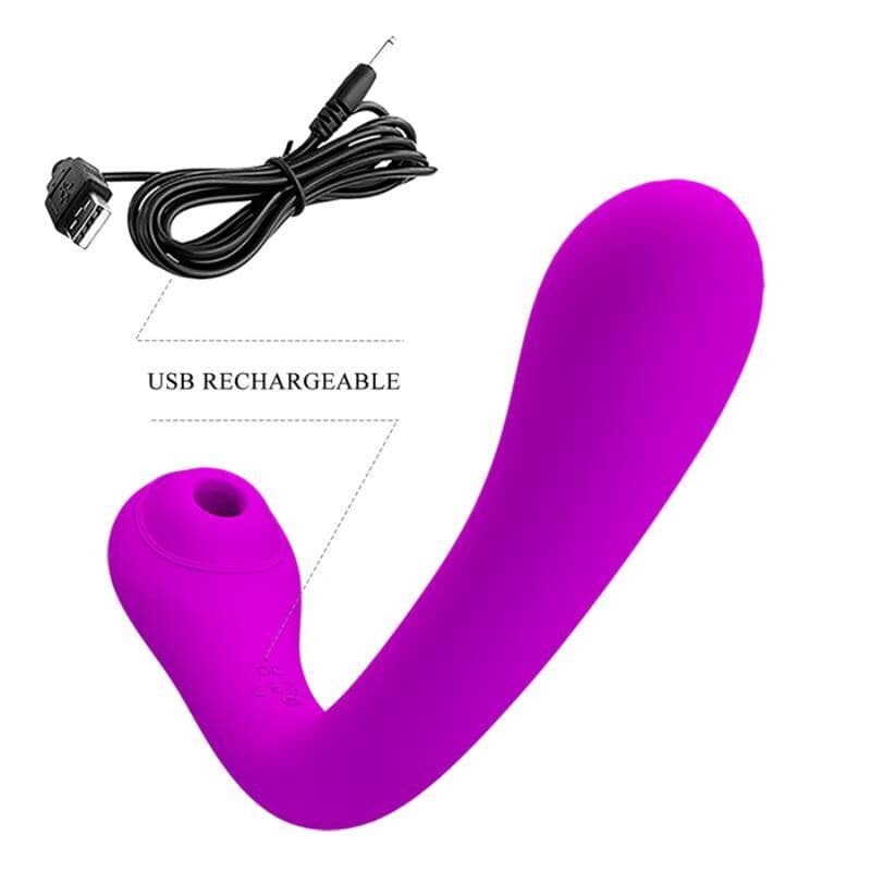 PRETTY LOVE - ALEX LILAC VIBRATOR AND CLITORAL SUCKER thumb 5