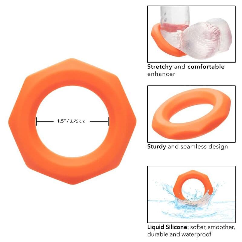 CALEXOTICS - ALPHA SEXAGON RING ORANGE thumb 4