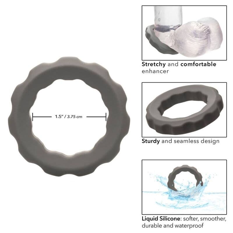 CALEXOTICS - ALPHA ERECT RING GREY thumb 3