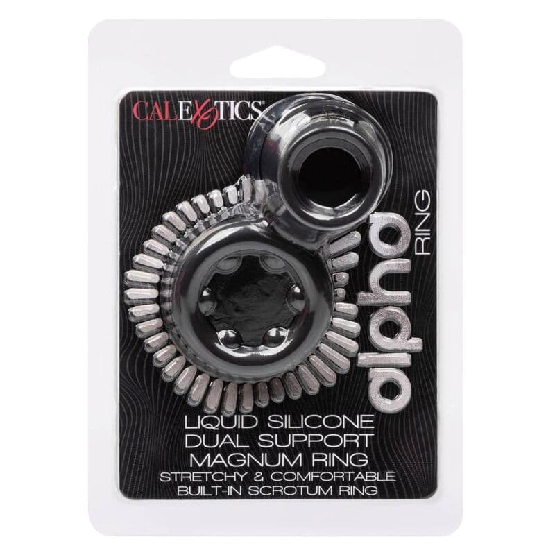 CALEXOTICS - ALPHA DUAL MAGNUM RING BLACK thumb 11
