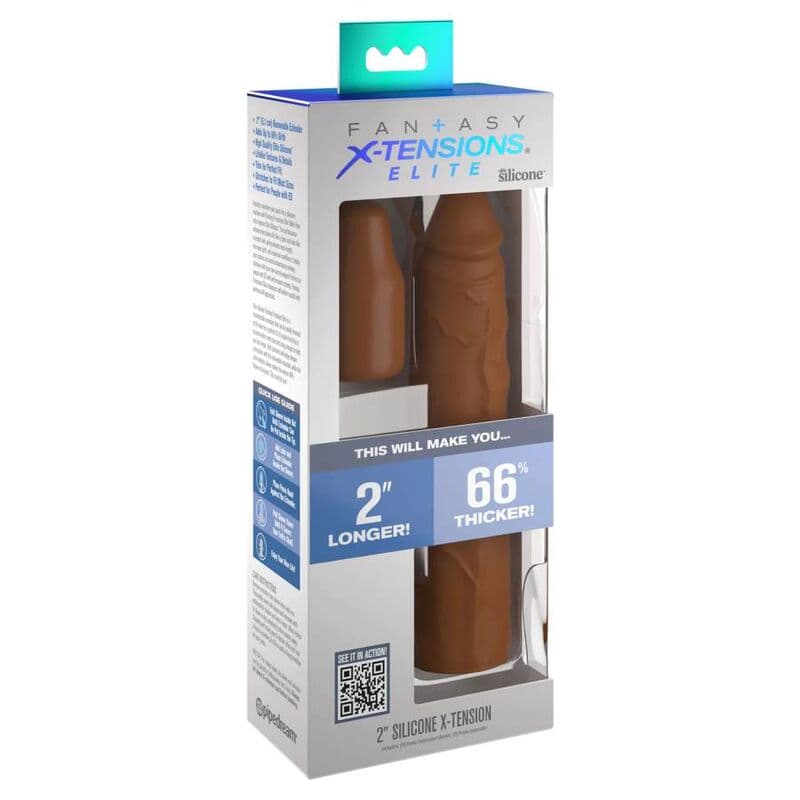 FANTASY X- TENSIONS - PIPEDREAMS SLEEVE 20,32 CM + 5,00 CM INCH PLUG CARAMEL thumb 3