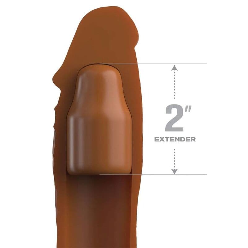 FANTASY X- TENSIONS - PIPEDREAMS SLEEVE 20,32 CM + 5,00 CM INCH PLUG CARAMEL thumb 2