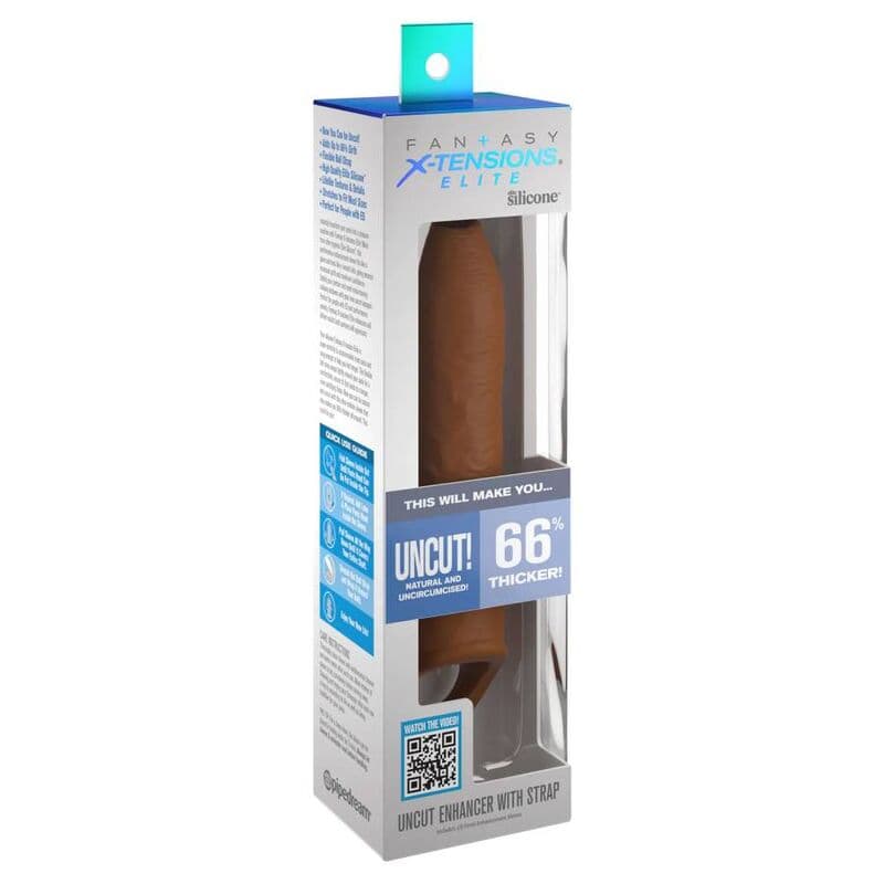 PIPEDREAMS - SLEEVE UNCUT 17,78 CM W STRAP CARAMEL thumb 2