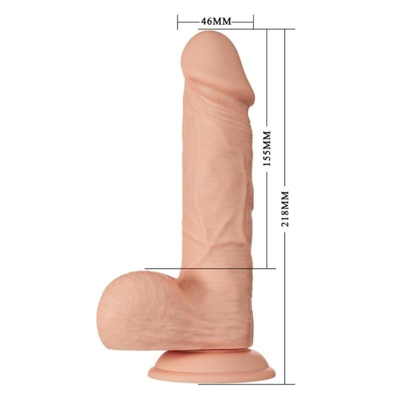 BAILE - BEAUTIFUL ENCOUNTER BAHAMUT FLEXIBLE REALISTIC DILDO 21.8 CM NATURAL thumb 6