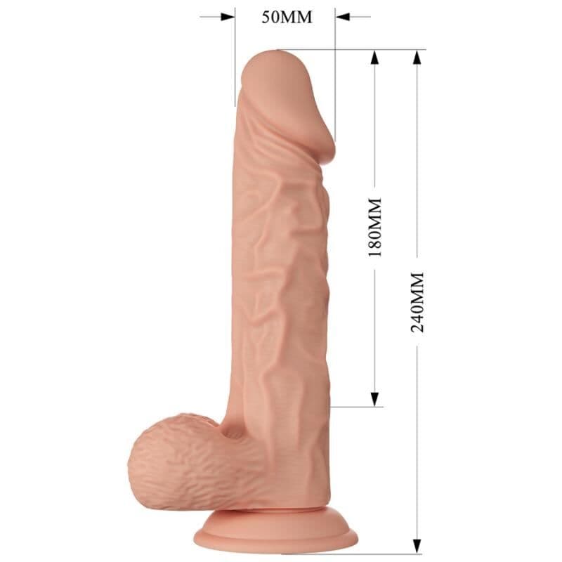 BAILE - BEAUTIFUL ENCOUNTER BURAQ FLEXIBLE REALISTIC DILDO 24 CM NATURAL thumb 6