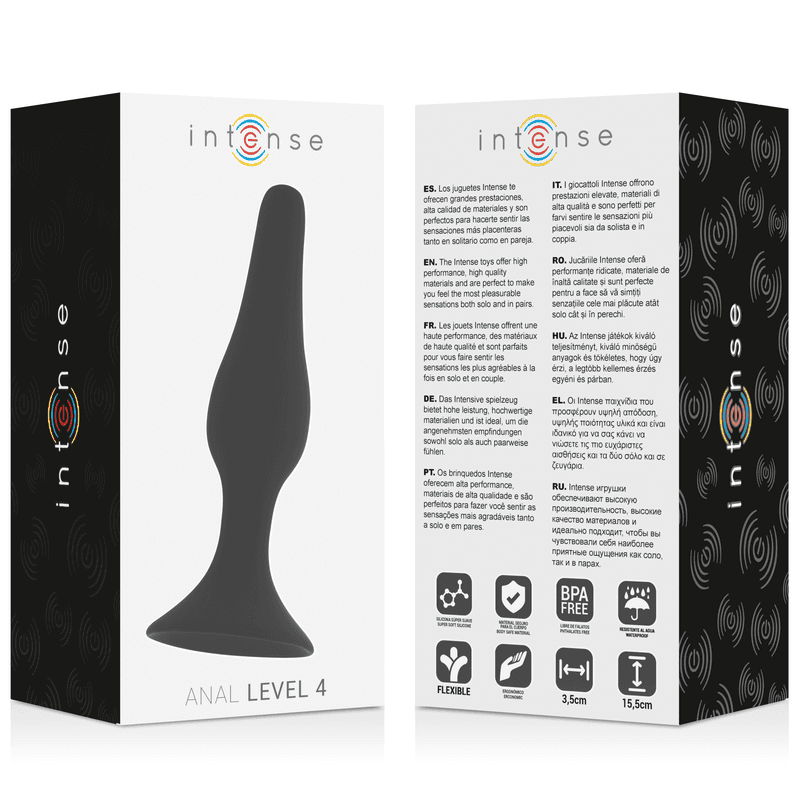 INTENSE - ANAL LEVEL 4 15.5CM BLACK thumb 4