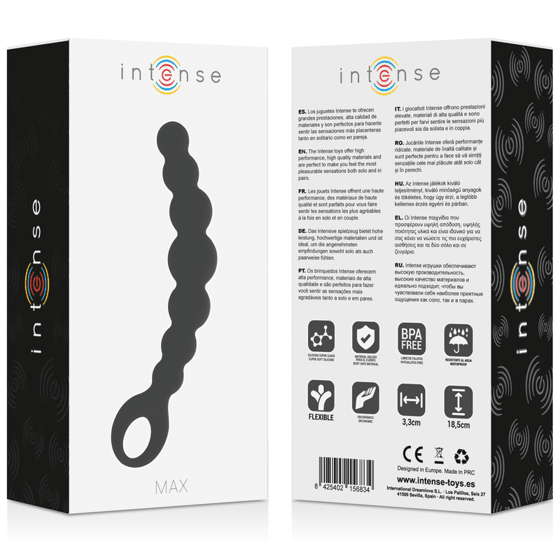 INTENSE - ANAL BEADS MAX BLACK thumb 5