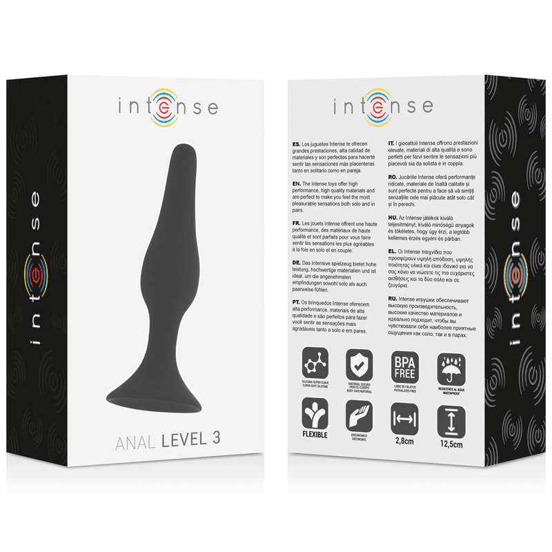 INTENSE - ANAL LEVEL 3 12.5CM BLACK thumb 4
