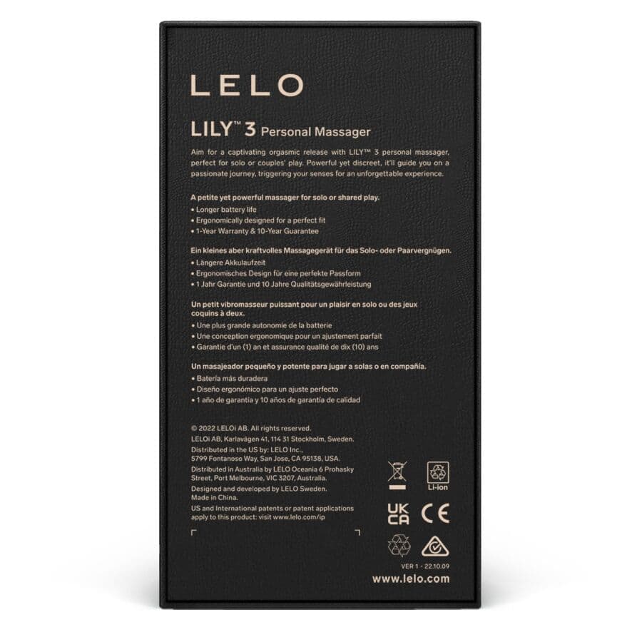 LELO - LILY 3 PERSONAL MASSAGER - PURPLE thumb 4