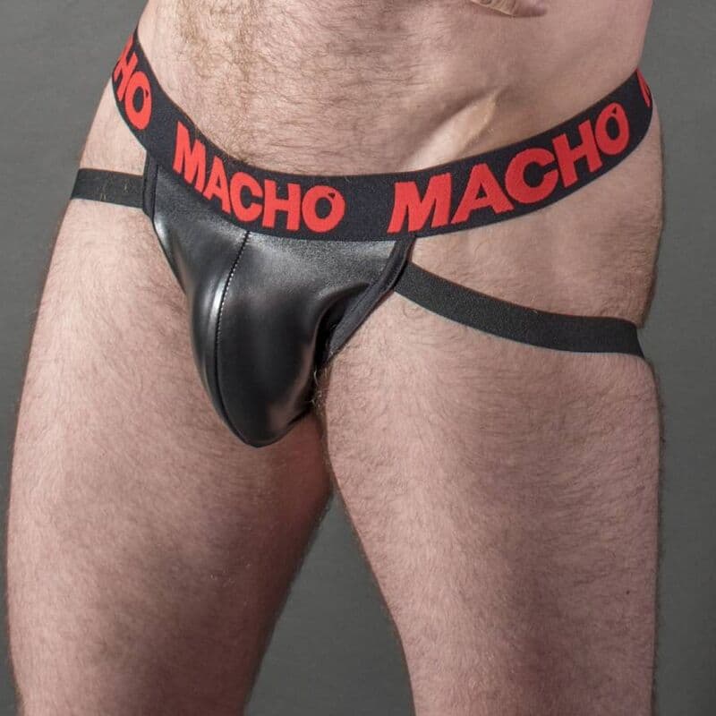 MACHO - MX25RC JOCK RED LEATHER S thumb 2