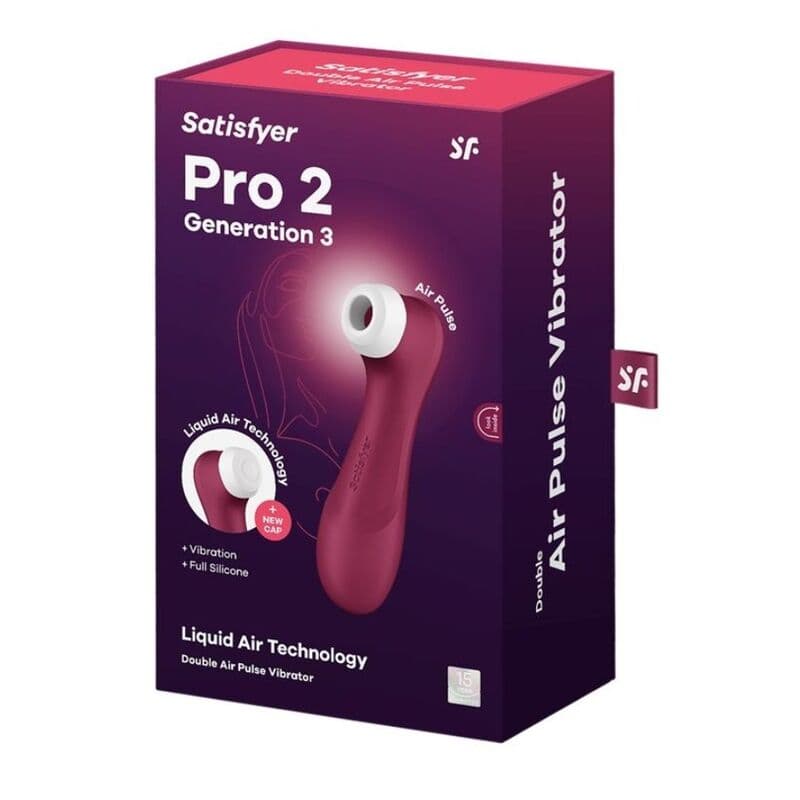 SATISFYER - PRO 2 GENERATION 3 LIQUID AIR TECHNOLOGY WINE RED thumb 5