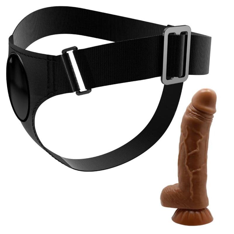 PRETTY LOVE - HARNESS BRIEFS UNIVERSAL HARNESS WITH DILDO MICHEAL 20 CM BLACK thumb 5