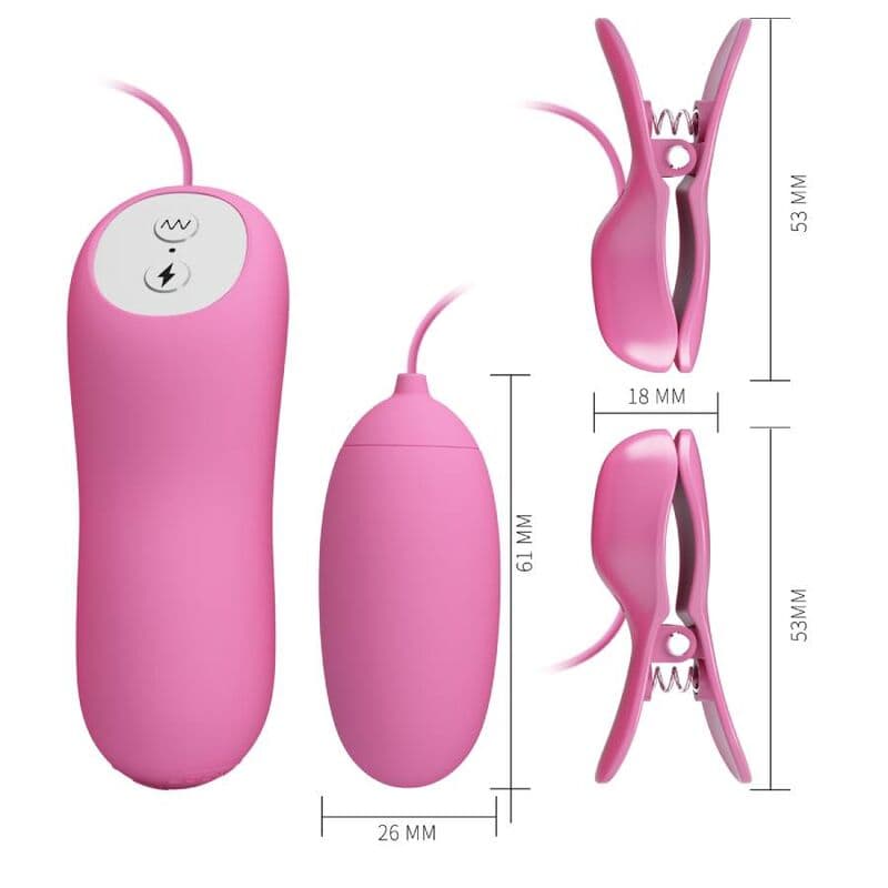PRETTY LOVE - TWEEZERS WITH VIBRATION AND PINK ELETROSHOCK thumb 8