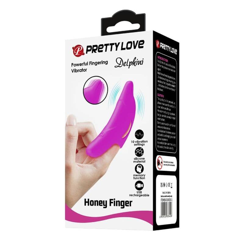 PRETTY LOVE - DELPHINI POWERFUL PURPLE FINGER STIMULATOR thumb 11