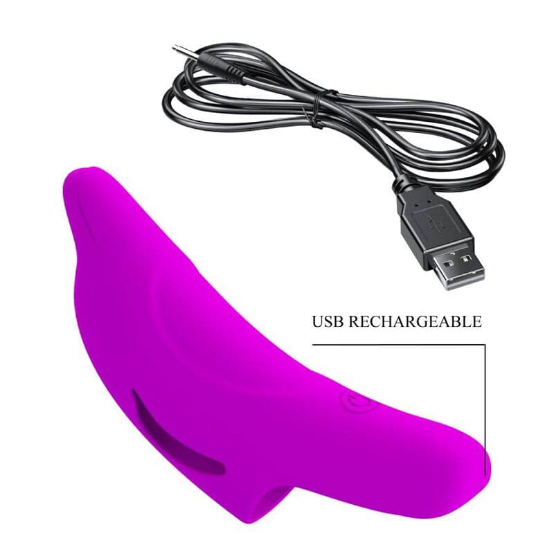PRETTY LOVE - DELPHINI POWERFUL PURPLE FINGER STIMULATOR thumb 8