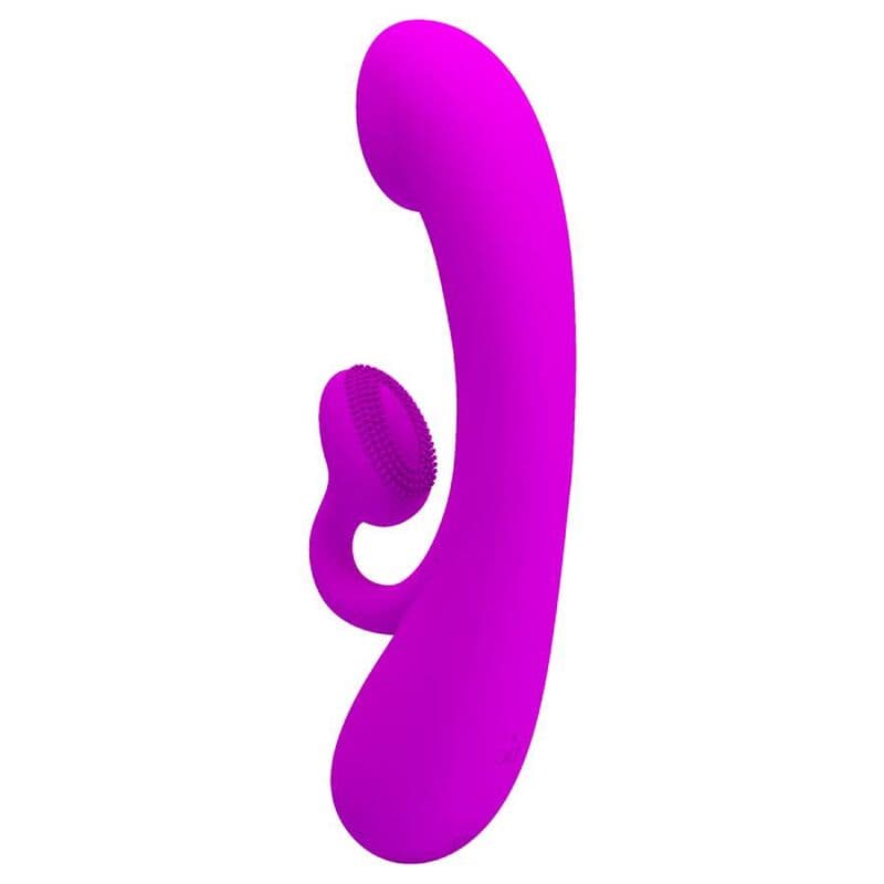 PRETTY LOVE - SINCERE SILICONE CLITORAL VIBRATOR AND SUCKER PURPLE thumb 3