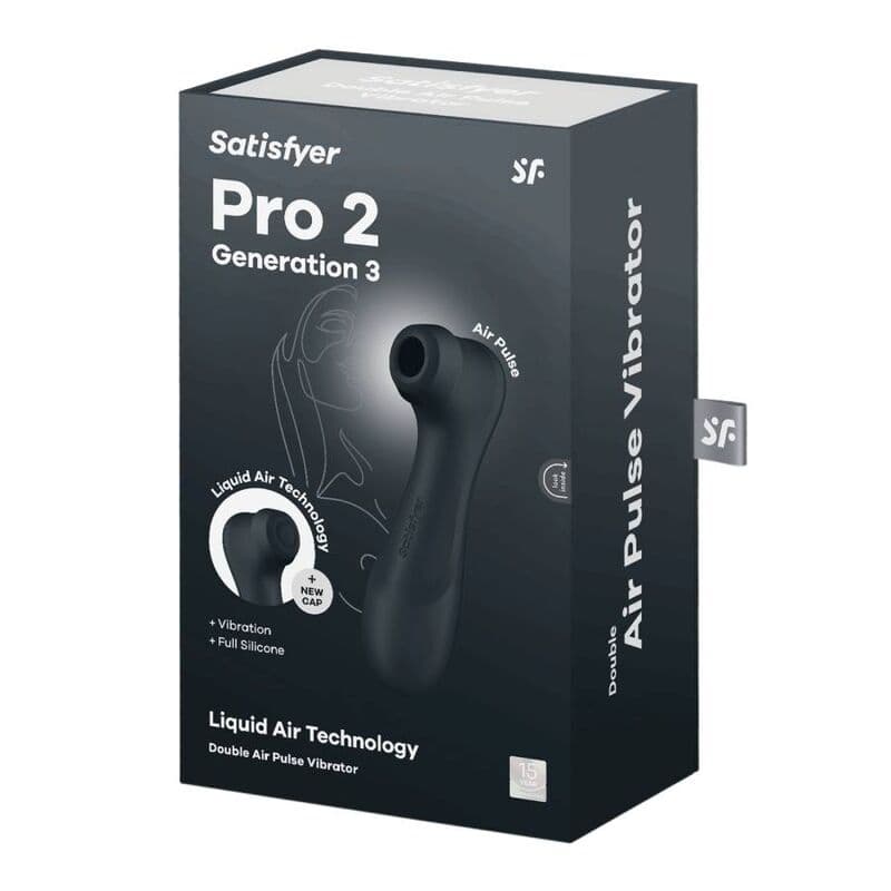 SATISFYER - PRO 2 GENERATION 3 LIQUID AIR TECHNOLOGY BLACK thumb 6